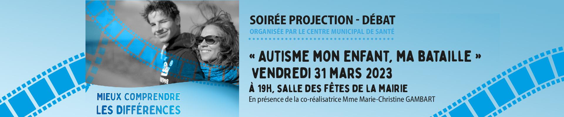 Autisme - Projection-débat vendredi 31 mars 2023
